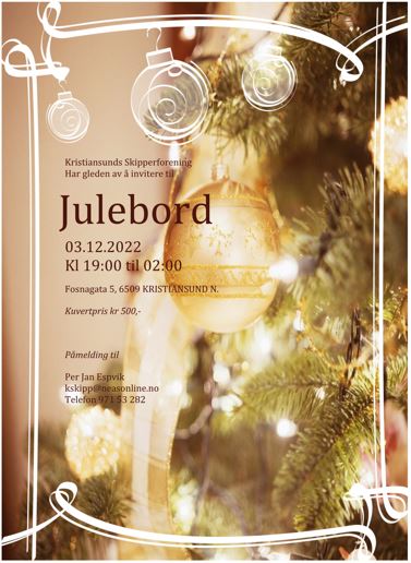 Invitasjon julebord